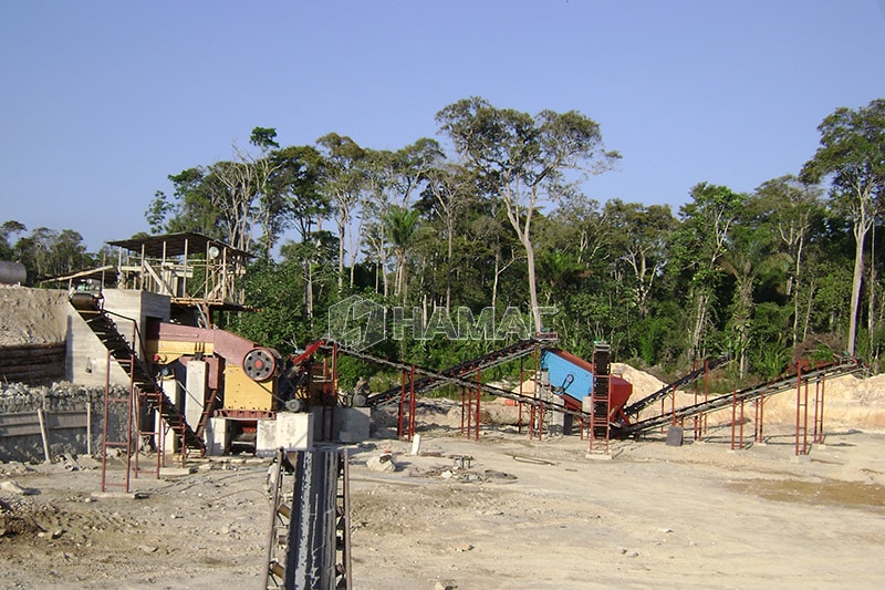 150-180tph stationary crushing and screening plant in Jamaica