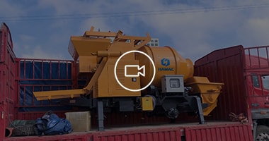 An electrical type Concrete mixer with pump is delivered to Kenya
