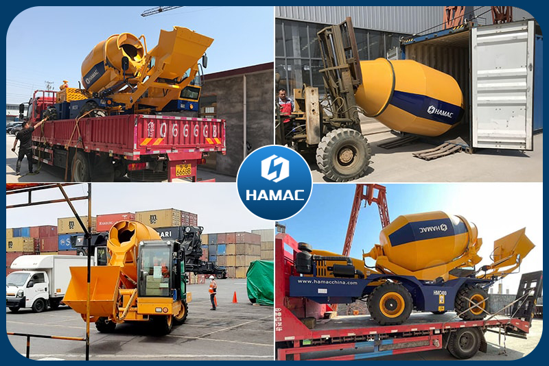 Self-loading concrete mixer shipping pictures