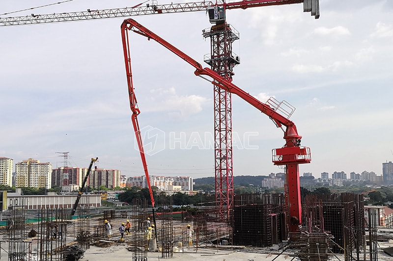 Features of self-climbing concrete placing boom for sale