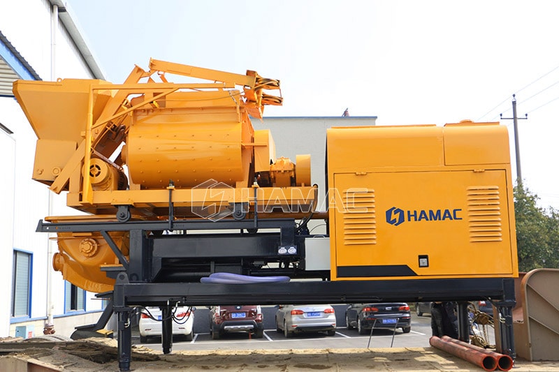 What is the price of the concrete mixer with pump
