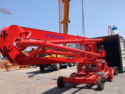 <b>HGY15 Concrete Placing Boom Was Sent to Middle East on June 20</b>