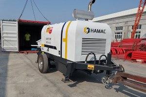 <b>DHBT40 Concrete pump and slef-loading mixer in Peru</b>