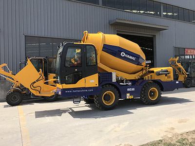 HMC400 Self-loading mobile concrete mixer was sent to Peru