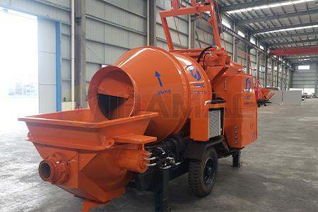 A DJBT40 Diesel Engine Concrete Mixer Pump was delivered to South Asia