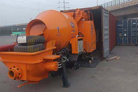 DHBT15 Concrete Mixer with Pump was delivered to Peru.
