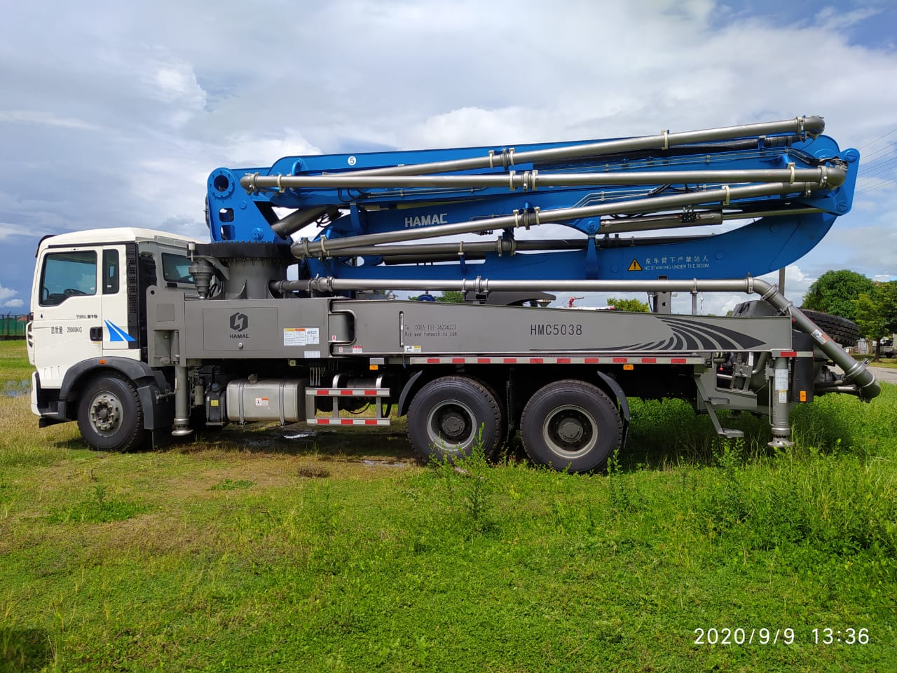 <b>38M boom pump truck is delivered to Southeast Country.</b>