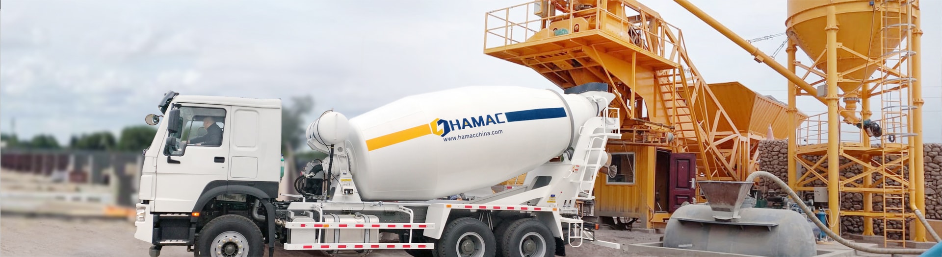 HAMAC Concrete Mixing Plant Banner