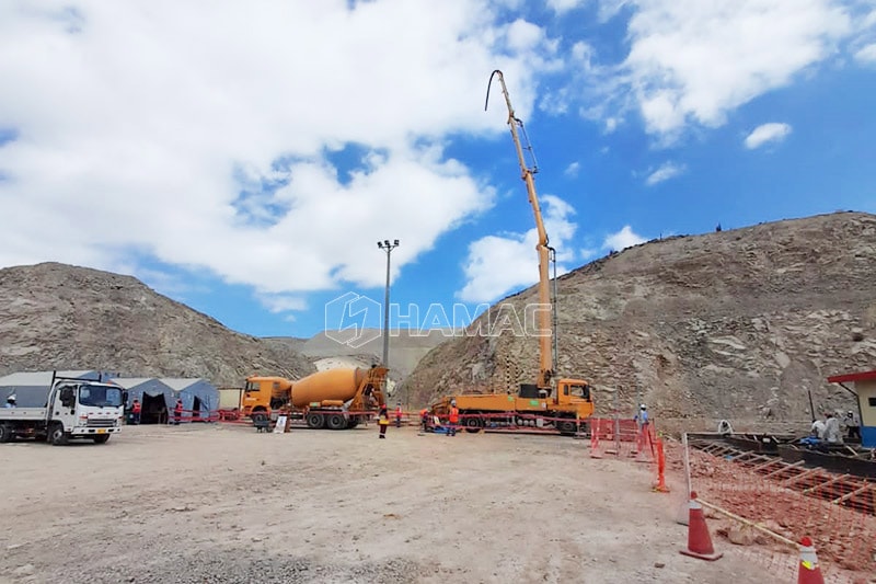 30m concrete boom pump in Arequipa, Peru