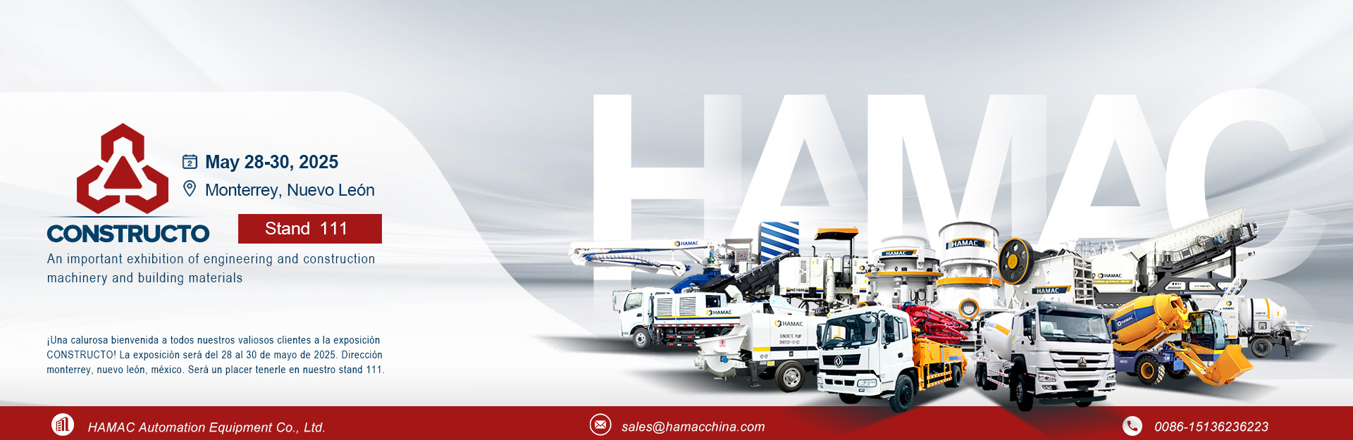 HAMAC to Showcase Innovative Construction Solutions at CONSTRUCTO 2025