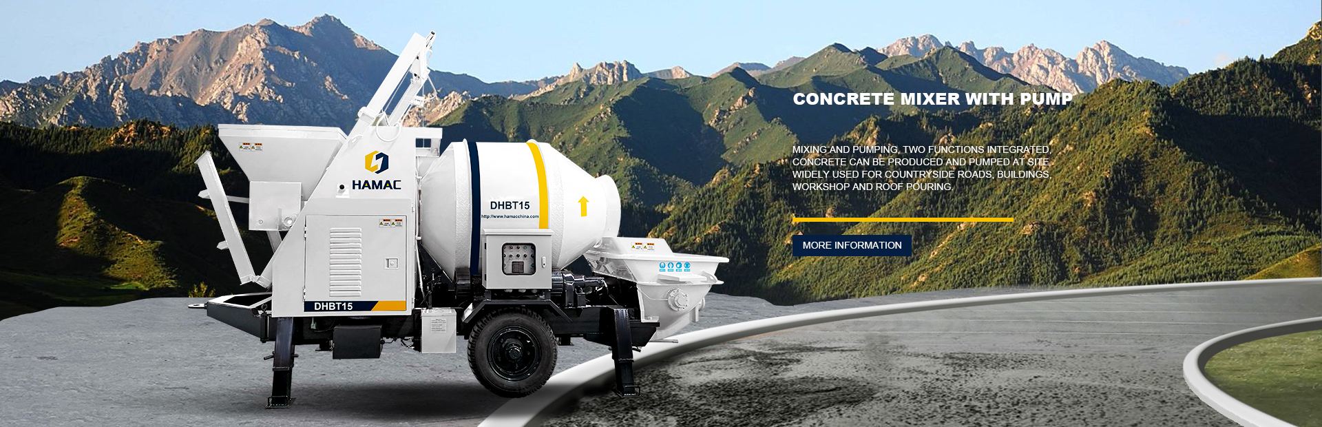 Trailer Concrete Mixer Pump