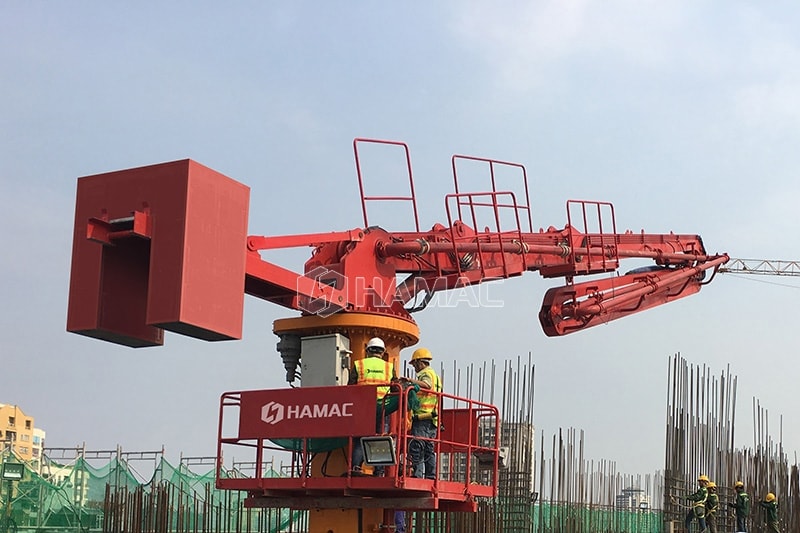 HGY32 concrete placing boom with counter weight