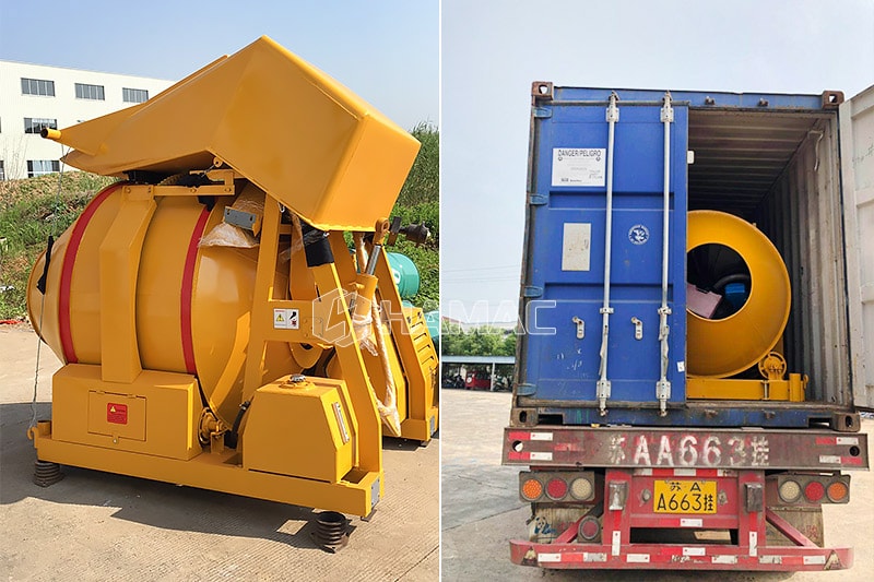 JZR Diesel Driven Concrete Mixer shipping pictures