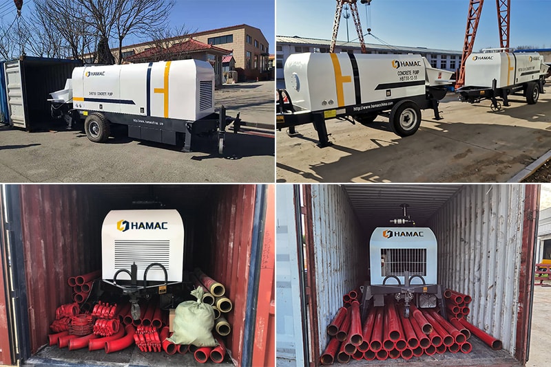 Trailer Concrete Pump shipping pictures