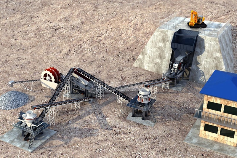 A standard artificial sand making production line
