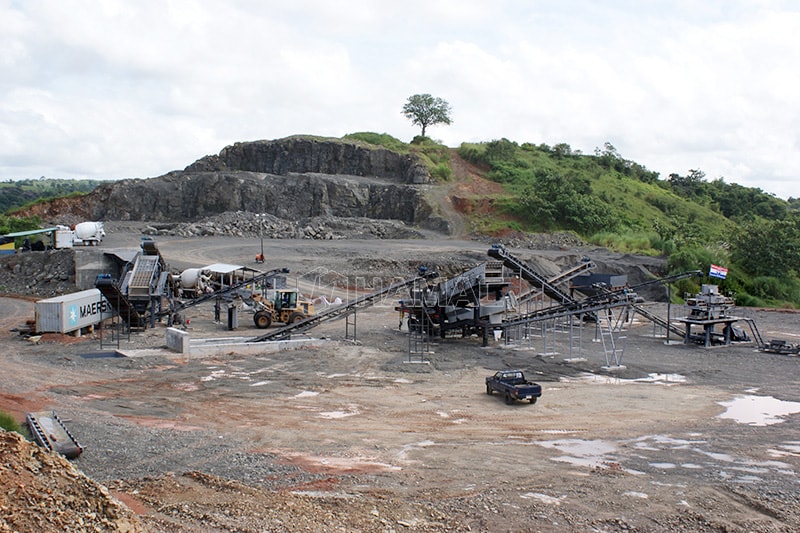 Sand making plant in Dominican