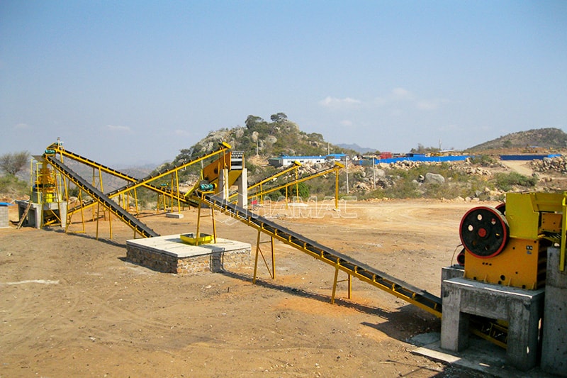 Granite crushing and screening plant in Mozambique