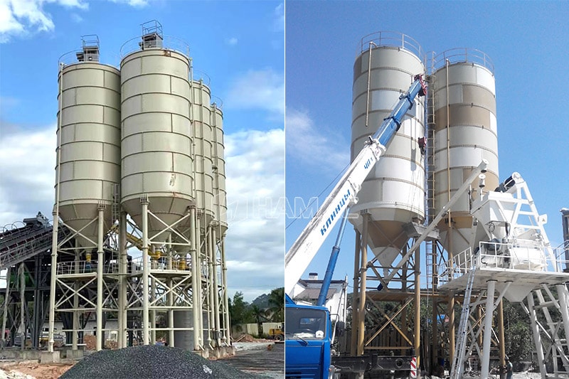 Assembly bolted type powder silos
