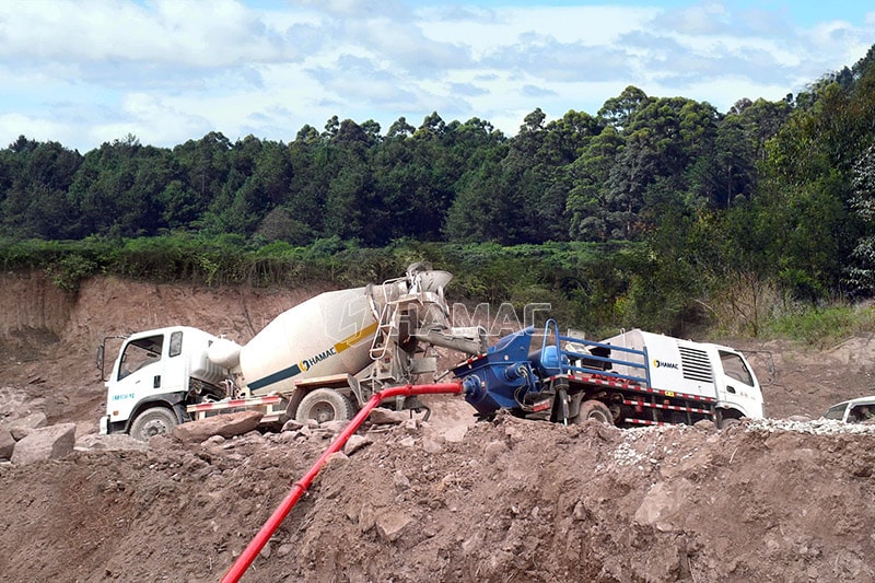 Features of HAMAC truck-mounted concrete pump