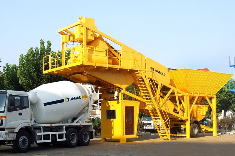 Mobile concrete batching plant price