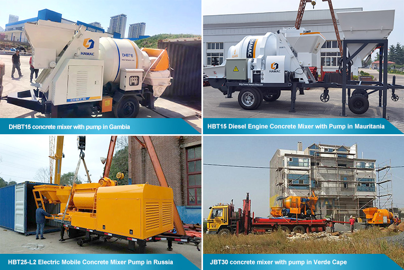 Trailer Concrete Mixer Pump