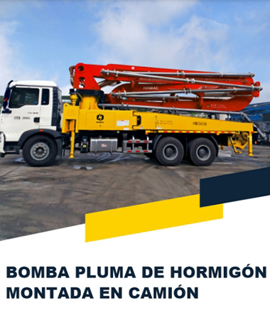 Camion bomba pluma