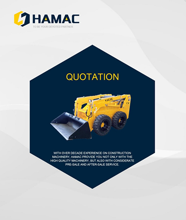 YJC35 remote control Sid steer loader from HAMAC