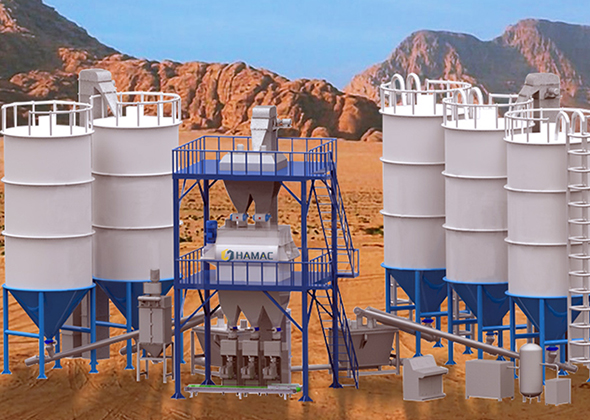 80-120 ton/h Dry Mortar Mixing Plant
