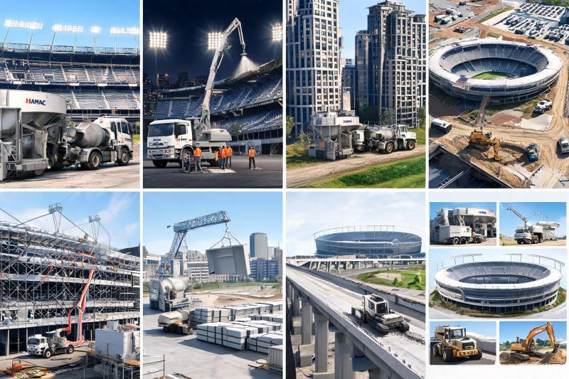 HAMAC Equipment Supports 2026 World Cup Stadium and Infrastructure Construction in North America