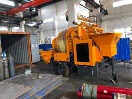 <b>DHBT15 concrete mixer with pump to Chile.</b>