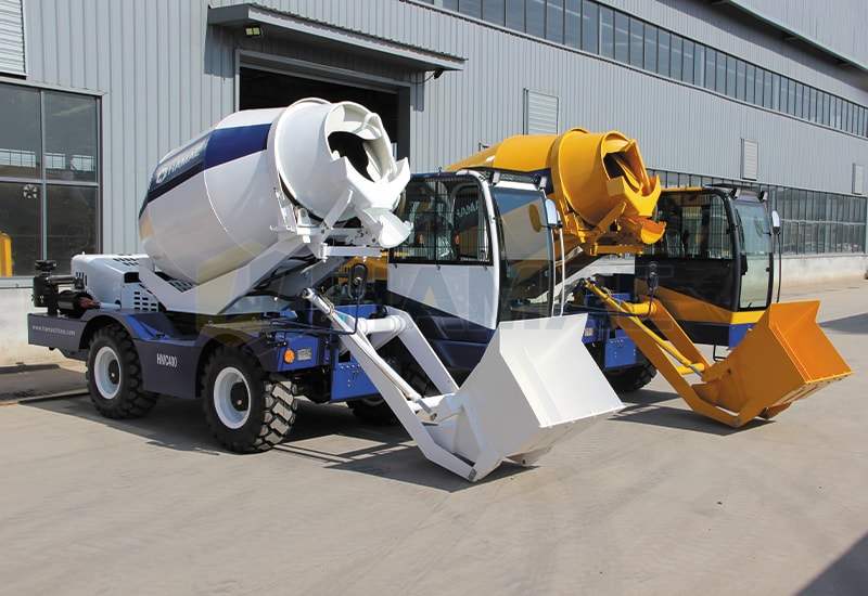 Self Loading Concrete Mixer Truck