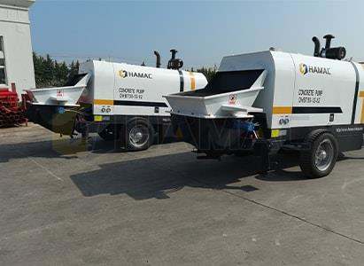 2 Units Of Dhbt50 Portable Diesel Concrete Pump Delivery To Latin America
