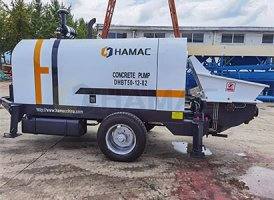 Two units trailer concrete pumps were delivered to South America