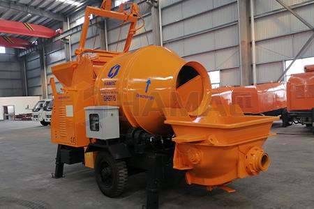 Diesel trailer concrete pump, concrete mixer pump were delivered to SOUTH AMERICA