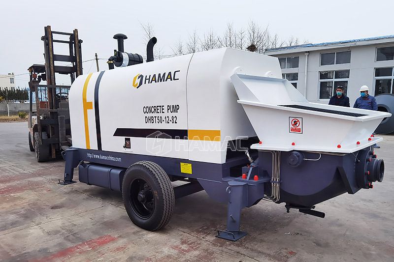 DHBT50 Diesel Concrete Pump was shipped to Peru