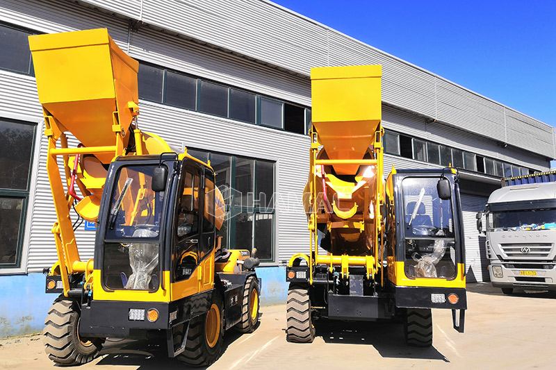 2 units of 4m<sup>3</sup> self loading concrete mixer are shipped to Dominican Republic