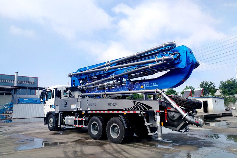38M Truck Mounted Boom Pump Delivery to Yangong, Myanmar
