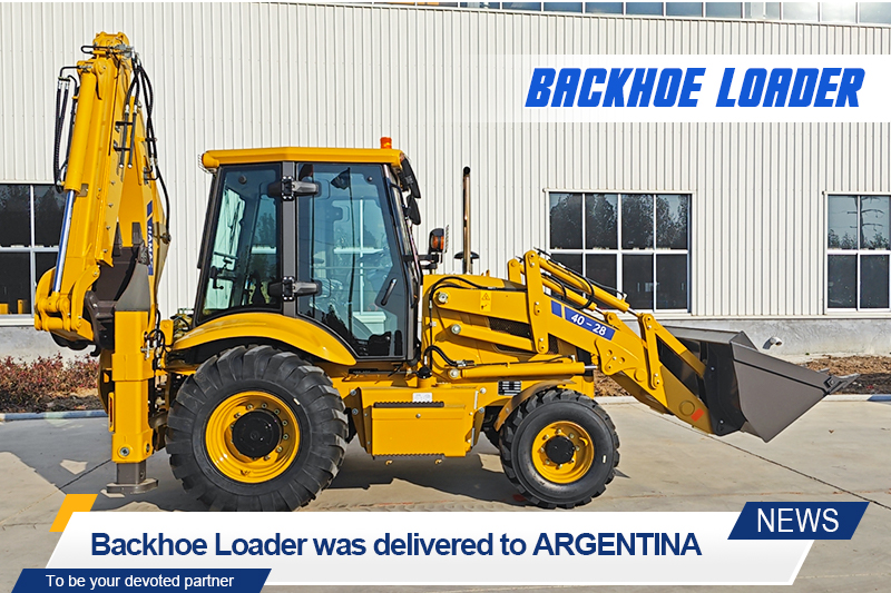 HAMAC HZ40-28 backhoe loader was delivered successfully to ARGENTINA