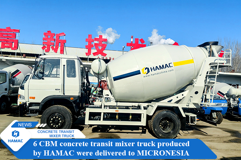 <b>HAMAC 6 CBM concrete mixer truck were delivered successfully to MICRONESIA</b>