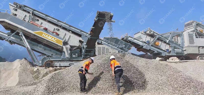 Tracked Vibrating Screening Plant