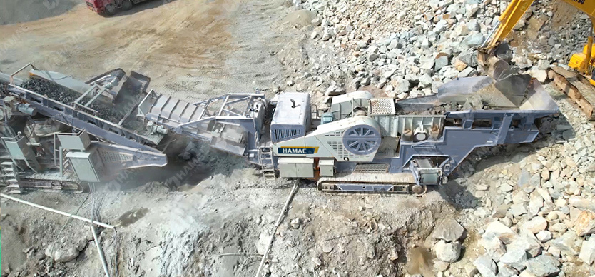 Features and advantages Tracked jaw Crusher Plant