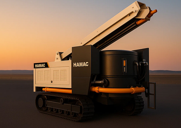 Crawler Concrete Mixer with Pump Truck