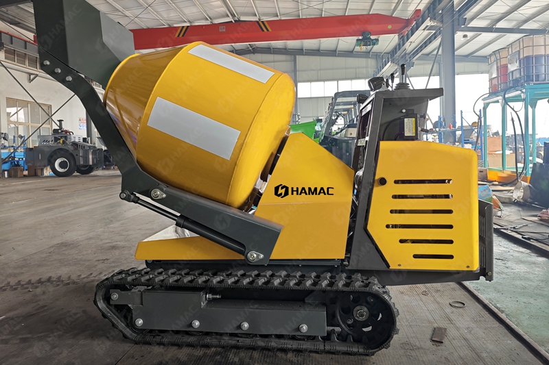 mini self-loading concrete mixer