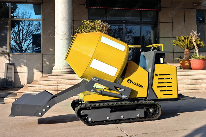 mini self-loading concrete mixer