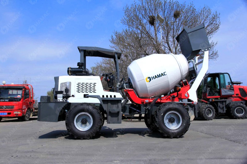 mini self-loading concrete mixer