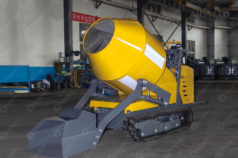 mini self-loading concrete mixer
