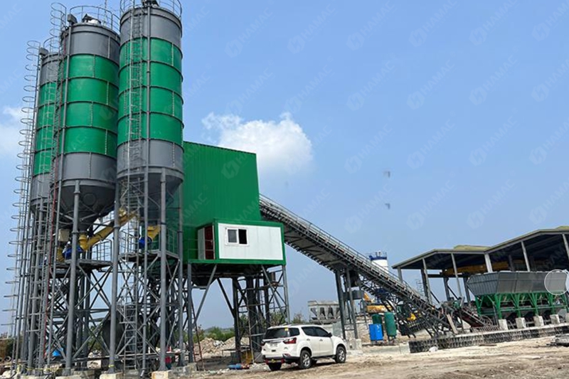 dry batch concrete batching plant