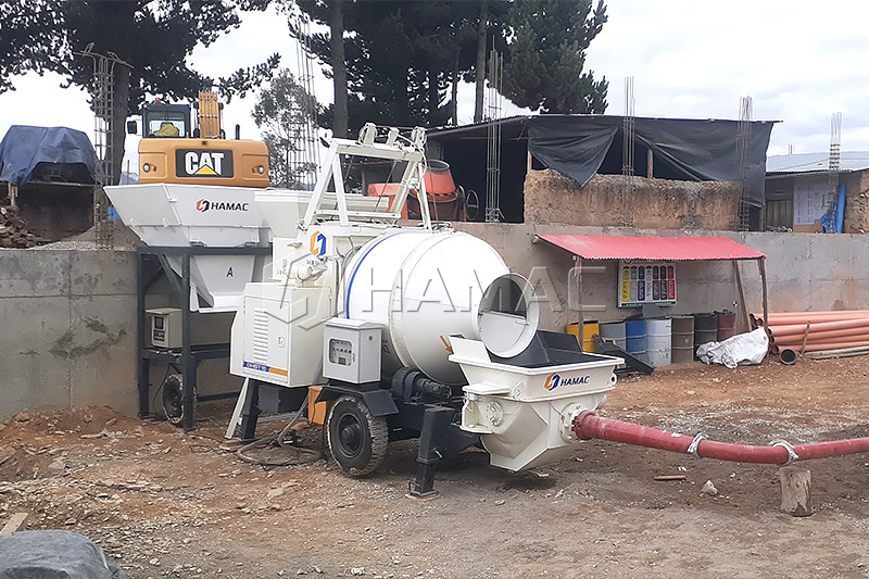 DHBT15 concrete mixer pump for small building maintenance