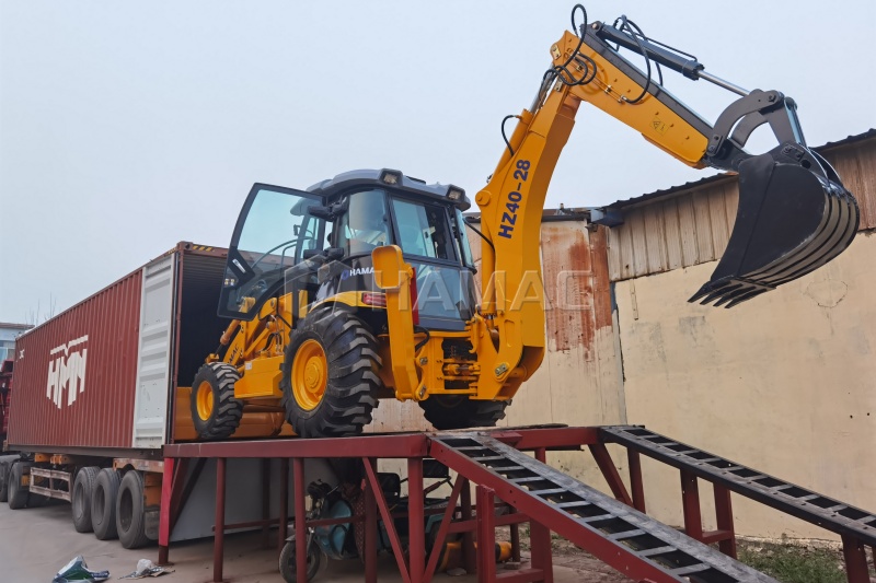 HAMAC Backhoe Loader Successfully Shipped to the Philippines for Multi-Purpose Construction Projects