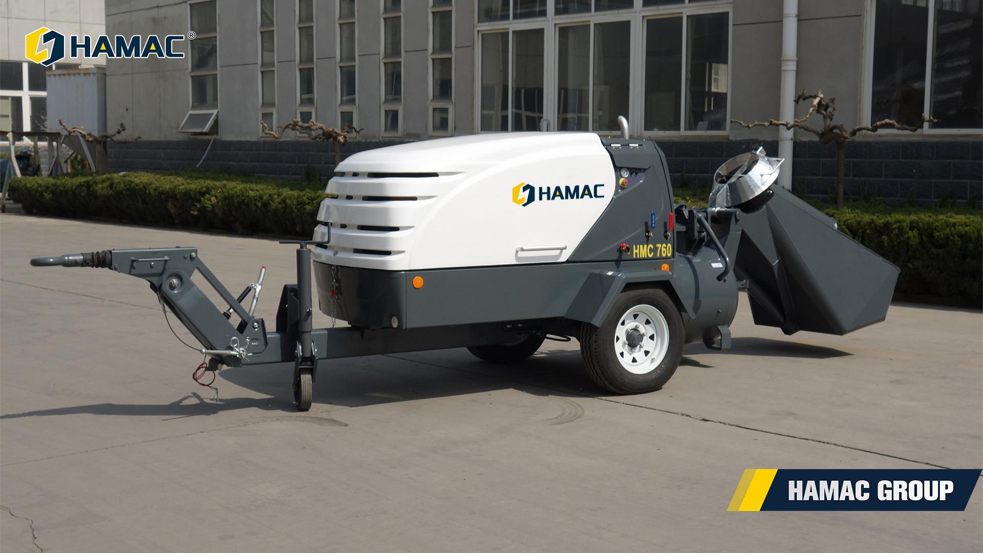 HAMAC Pneumatic Floor Screed Conveyor for Efficient Floor Construction